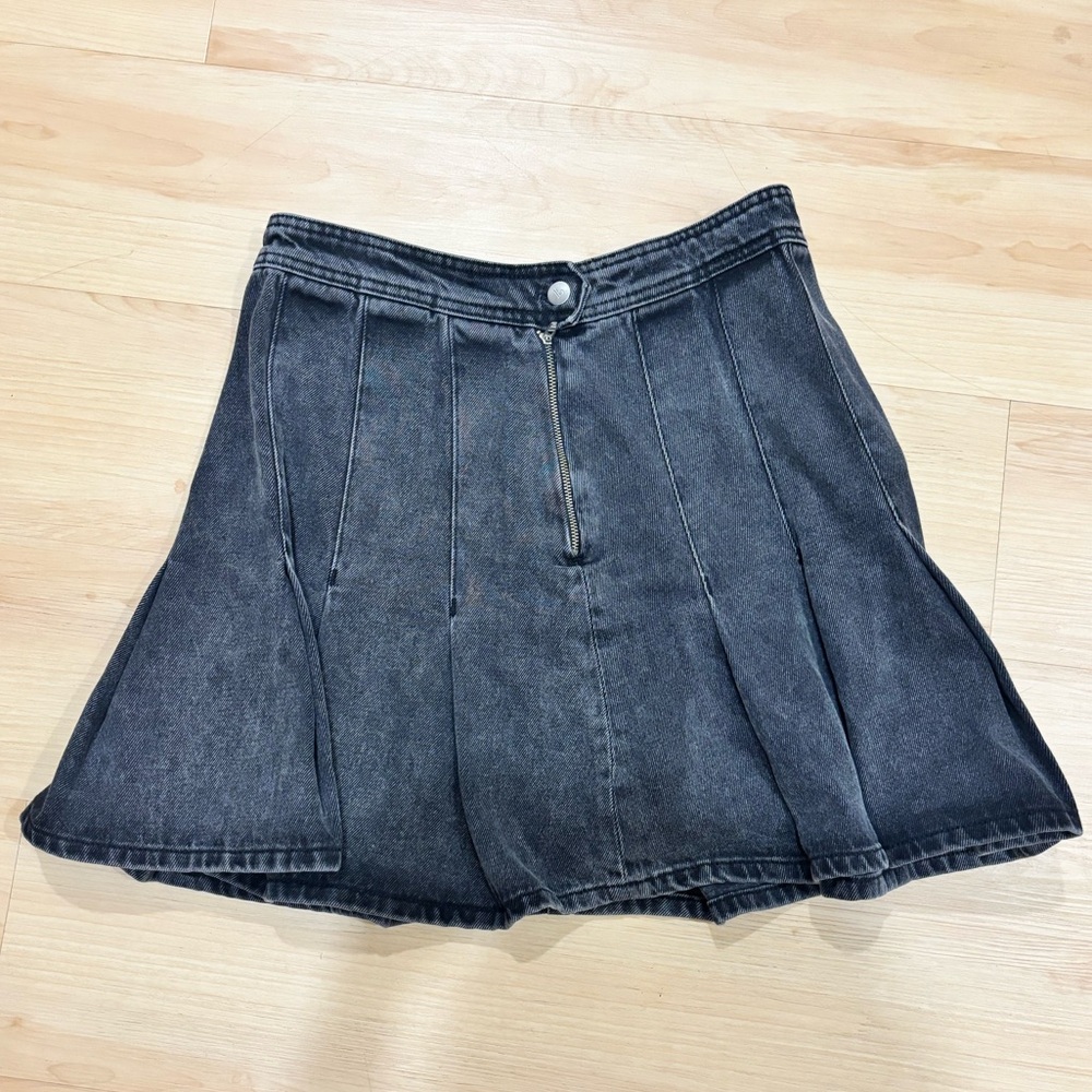 Pilcro Dark Gray Skater Skirt